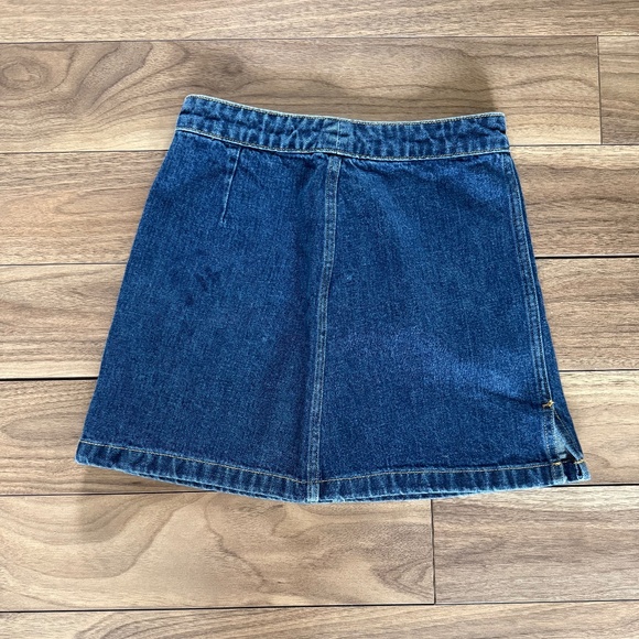 Aritzia | Wilfred Denim Mini Skirt | Size 2 | Classic Blue A-Line - Picture 2 of 7